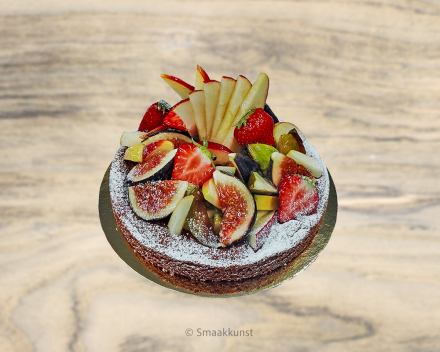De fruittaart uit het assortiment standaard taarten van Smaakkunst Roeselare