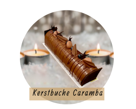 Kerstbuche Caramba_assortiment Kerst- en eindejaarsgebak_Patisserie en Chocolaterie Smaakkunst Roeselare