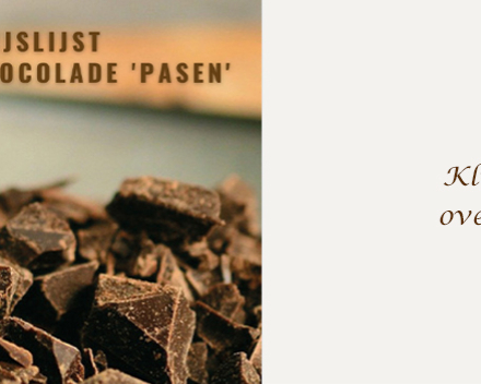 Knop Seizoenschocolade Pasen van Smaakkunst te Roeselare